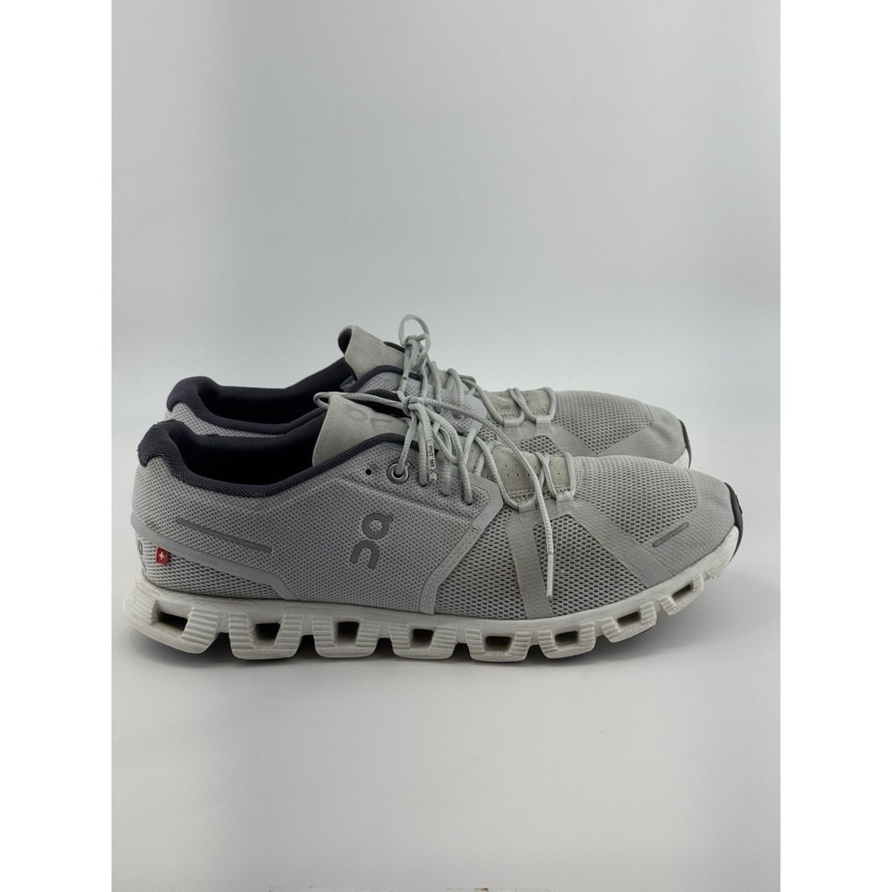 ON Cloud X 5 Running Sneakers Shoes Men's Size 10.5 Grey White Lace Up Low Top